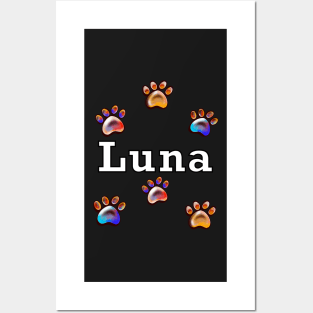 The best personalised dog gifts 2022 - Luna name Posters and Art